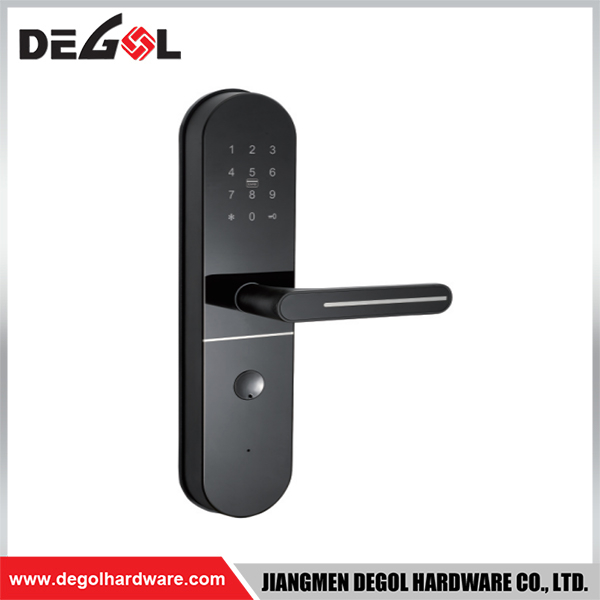 SML72 Zinc Alloy Door Handle Smart Lock Matt Black/ Satin Silver