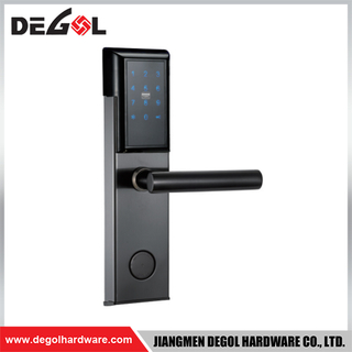 SML79 Zinc Alloy Door Handle Smart Lock Matt Black/ Satin Silver