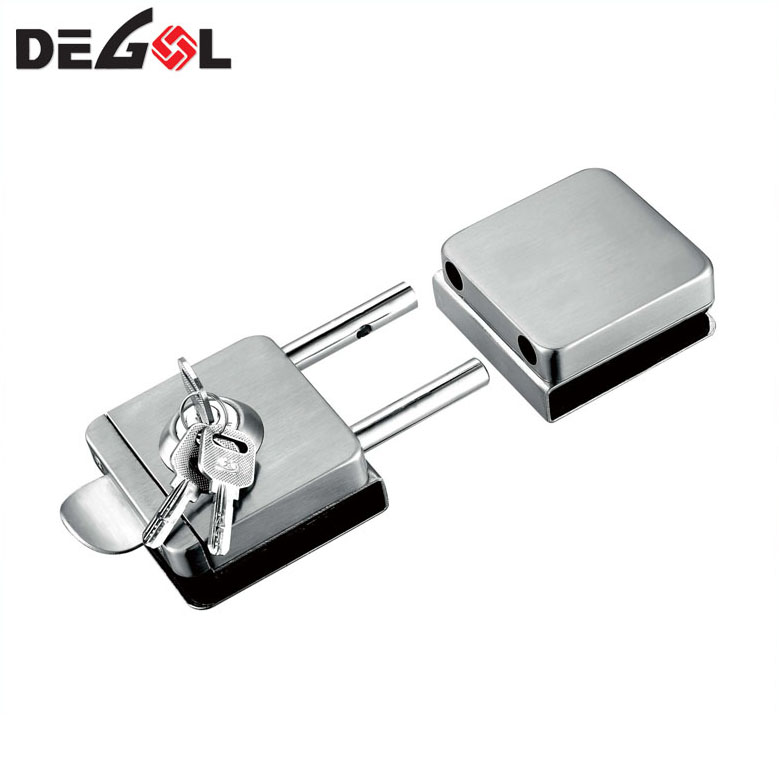 commercial lever glass door lock with handle