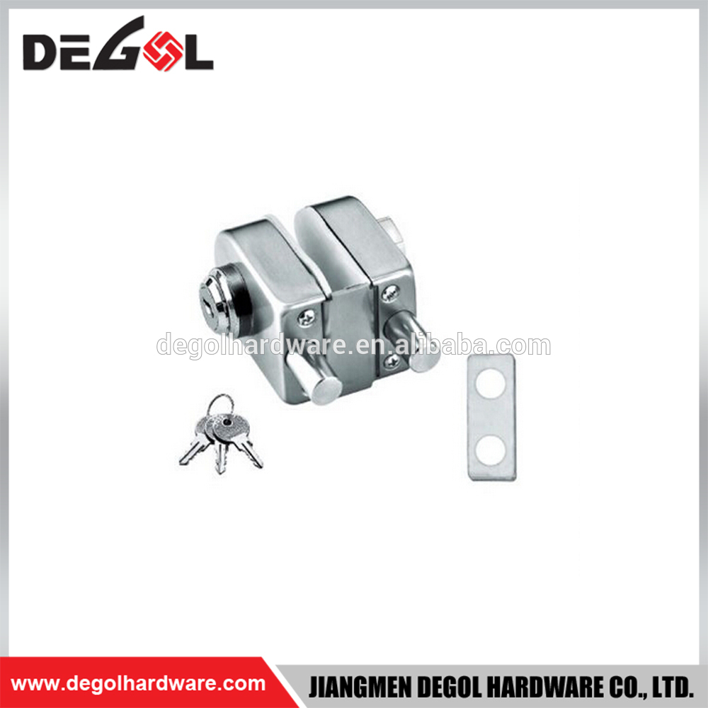 bottom glass door lock floor mounted glass lock 