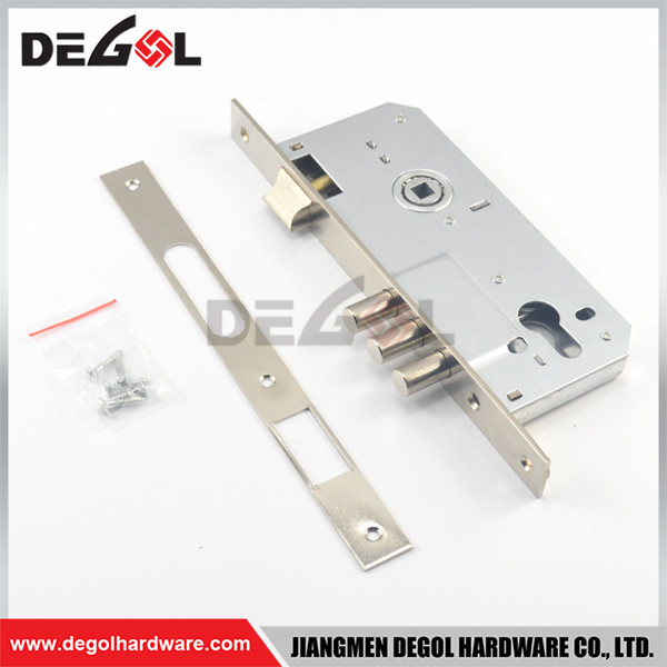 Bathroom Passage Door Key Lock Cylinder Mortise Brass 60mm With Latch Bolt