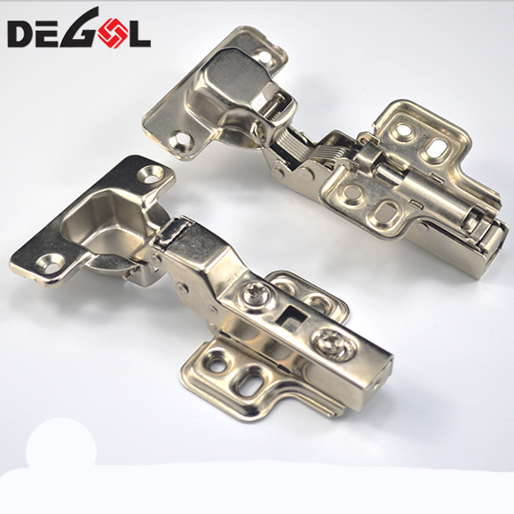 Top quality iron fix on hydraulic full overlay furniture european corner cabinet hinges