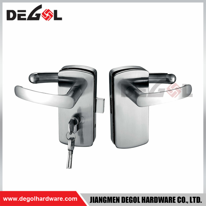 GL1047 glass door lock steel commercial tempered sliding house hotel commercial 