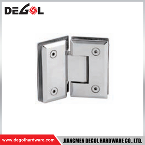 YC107 Glass Door Hingers Satin Chrome Black