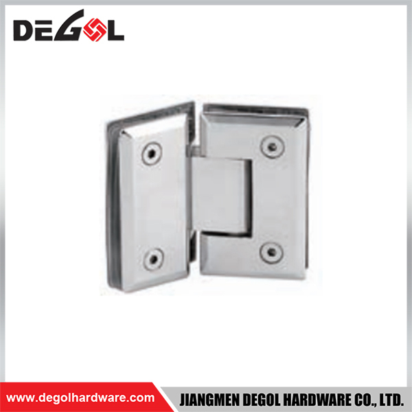 YC107 Glass Door Hingers Satin Chrome Black