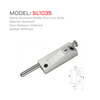 SL1036 Modern luxury Aluminium narrow 85 mmPassword Aluminum Sliding Door Lock Modern designed stainless steel sliding door lock with zinc material body 