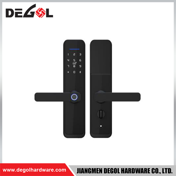 SML36 Zinc Alloy Door Handle Smart Lock Matt Black/ Satin Silver