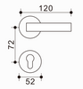 Sophisticated Zinc-Aluminum Door Handle, Sturdy Material, Refine Any Space