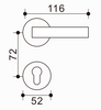 Commercial Grade Zinc-Aluminum Lever, Durable for High-Traffic Areas
