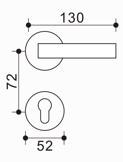 Deluxe Zinc-Aluminum Door Lever, Sturdy Structure, Beautify Your Space