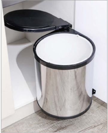 SB-8 Multi Fit Bin with Pull out handle type with soft closing sides