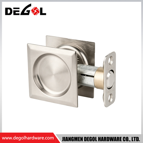 Invisible Sliding Pocket Lock Concealed Body Prevent Protrusion On Pocket Door Surface
