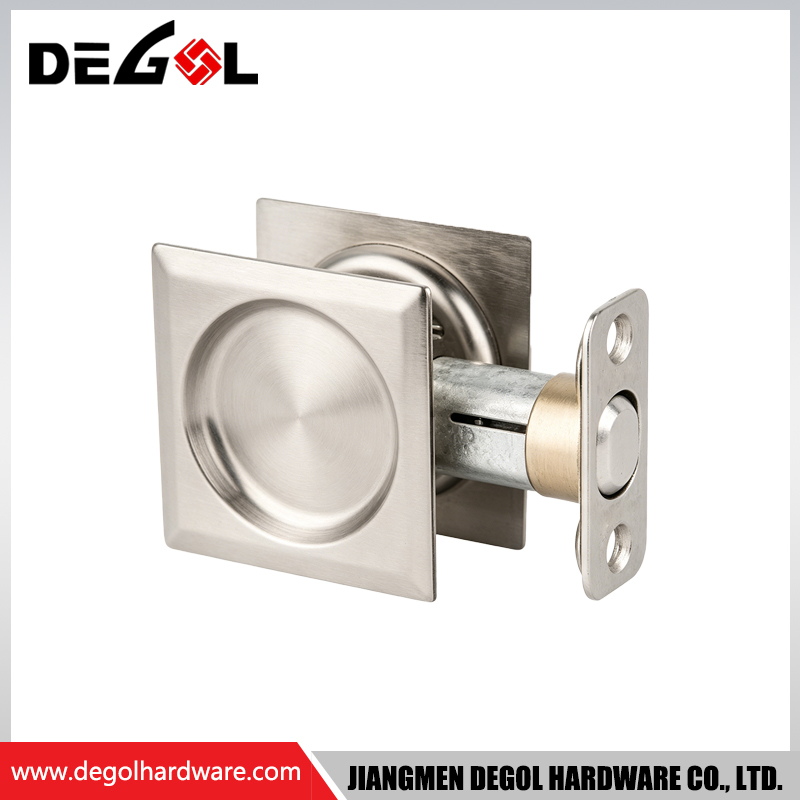 Invisible Sliding Pocket Lock Concealed Body Prevent Protrusion On Pocket Door Surface