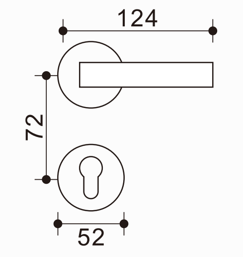 Sleek Zinc-Aluminum Door Pull, Modern Chrome Finish, Wholesale Available