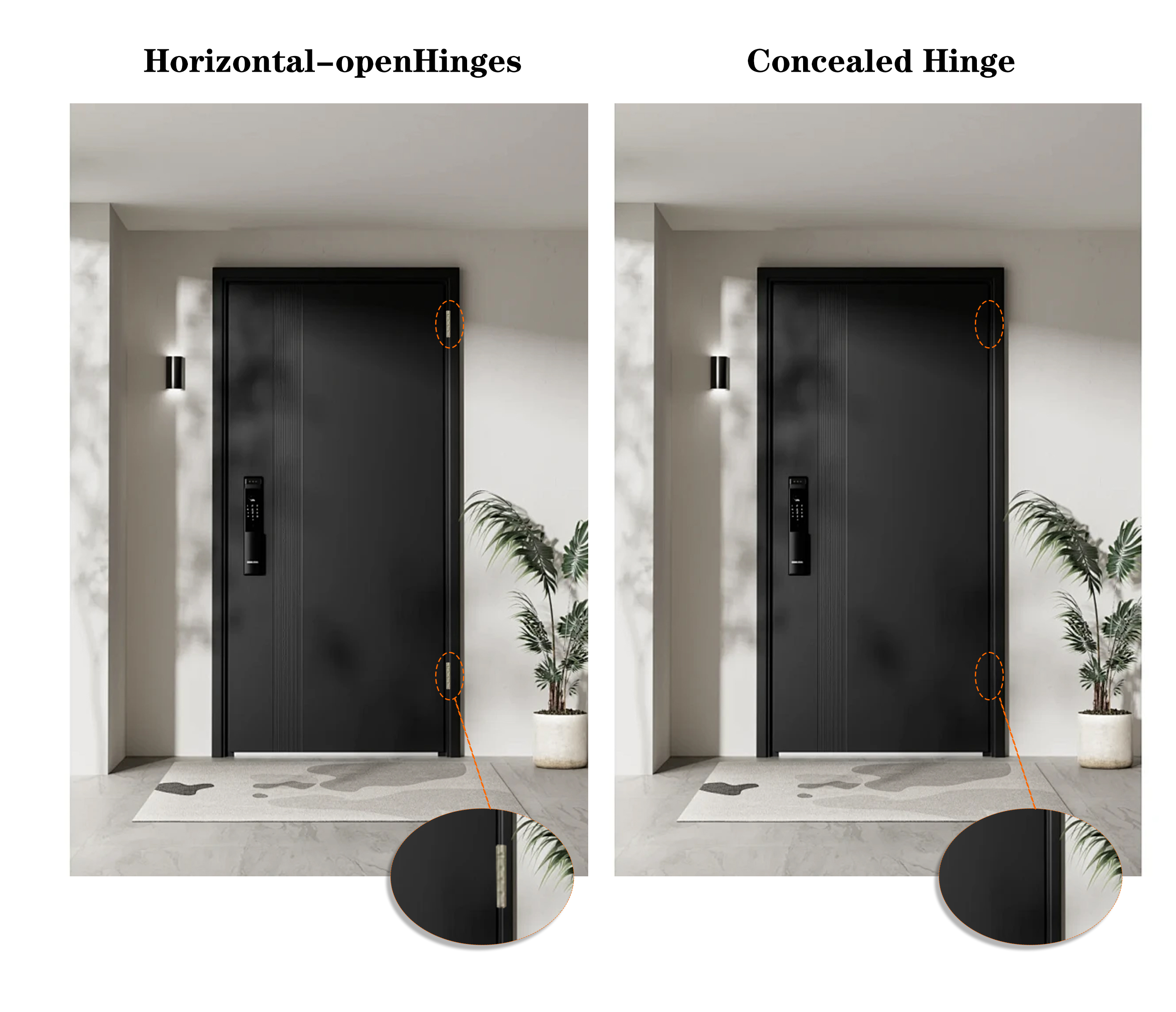 CDH1014 Adjustable Concealed Hinge Heavy Duty Invisible Door Hinge for Wooden and Interior Doors