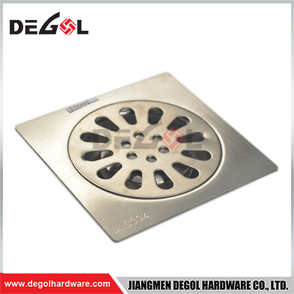  Item Floor Drain Size 4 inch,6 inch Material Stainless steel Application Bathroom,Shower room,Kitchen and so on Finishes SSS, PSS, PVD, AB, AC MOQ 1000 pieces Port Jiangmen, Guangzhou Delivery time Usually 25~35 days Advantages *Competitive price *High quality *Prompt delivery *Excellent service