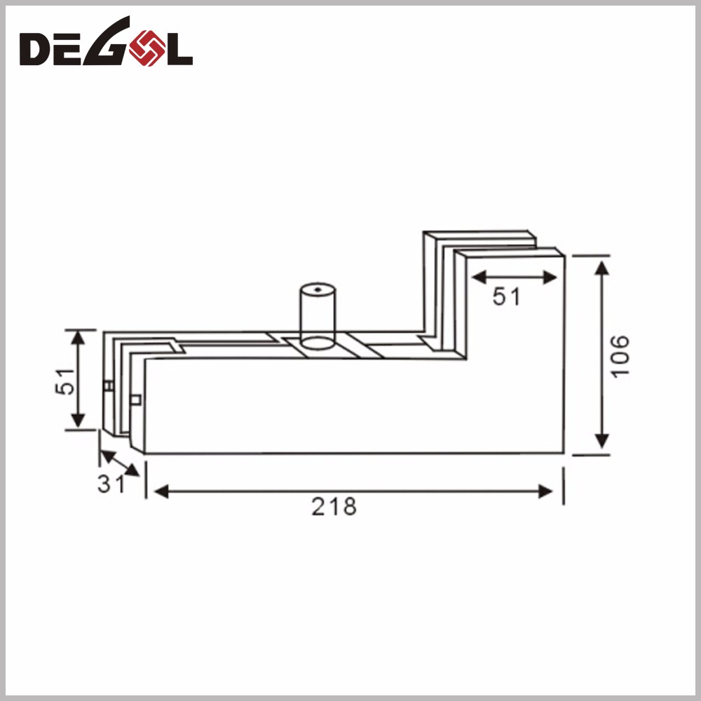  glass door patch fittings