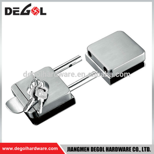 tempered glass door lock with latch