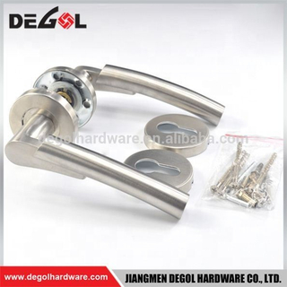 Latest stainless steel solid lever type indian door handles