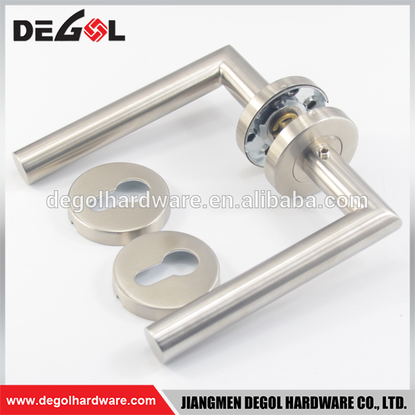 Euro style stainless steel double sided lever door handle