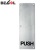 Stainless Steel Round Fire Door Indication Warning Sign Plate
