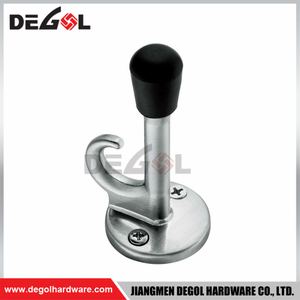 Floor mount promotional decorative cylinder door stopper stainless steel rubber