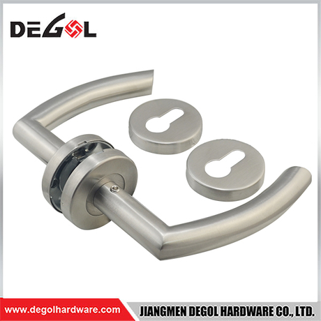 Door Handle With Pin Main Lock European Door Handle