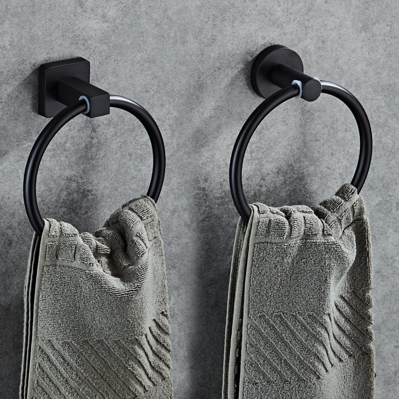 TR1005 Modern 304 Stainless Steel Bathroom Accessories Rustproof Towel Hanging Ring for Hotels Luxury Bathroom Towel Bar