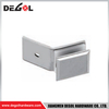 YC211 Glass Door Hingers Satin Chrome Black