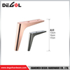 FL1126 Metal Furniture Legs Heavy Duty Wrought Iron Right Angle Sofa Leg