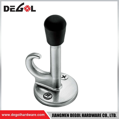 China 19Φ*88mm Unique stainless steel screw wall door stopper with hook 