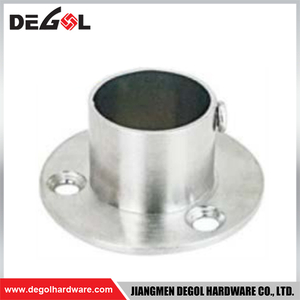 WF1030 Stainless Steel Hanging Tube Furniture Steel Flange for Wardrobe Rail