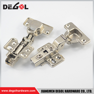 CH106H half Fix on 4 hole with Hydraulic Automatic Closing Cabinet Hinge Soft Close Frame Hinge 3D Adjustable Hinge for Door
