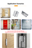 Stainless Steel L Shape Lift Off Hinge Removable Radius Butt Hinge For Door Hardware Replacement Accessories