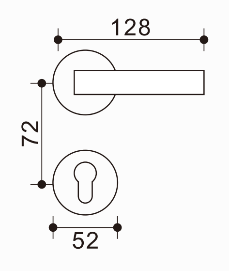 Sleek Zinc-Aluminum Door Pull, Anti-Rust Alloy, Perfect for Modern Homes