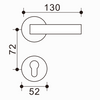 Upscale Zinc-Aluminum Door Lever, Smooth Grip, Enhance Home Elegance