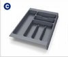 C376 Classical Tray with fixed slots to fit to the drawer width 