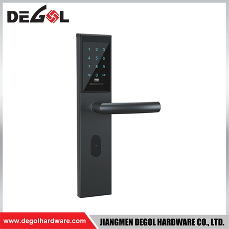 SML70 Zinc Alloy Door Handle Smart Lock Matt Black/ Satin Silver