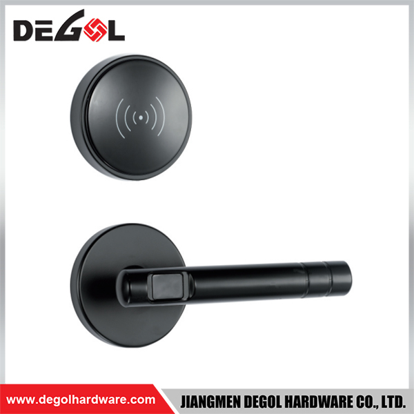 SML120 Zinc Alloy Door Handle Smart Lock Matt Black/ Satin Silver