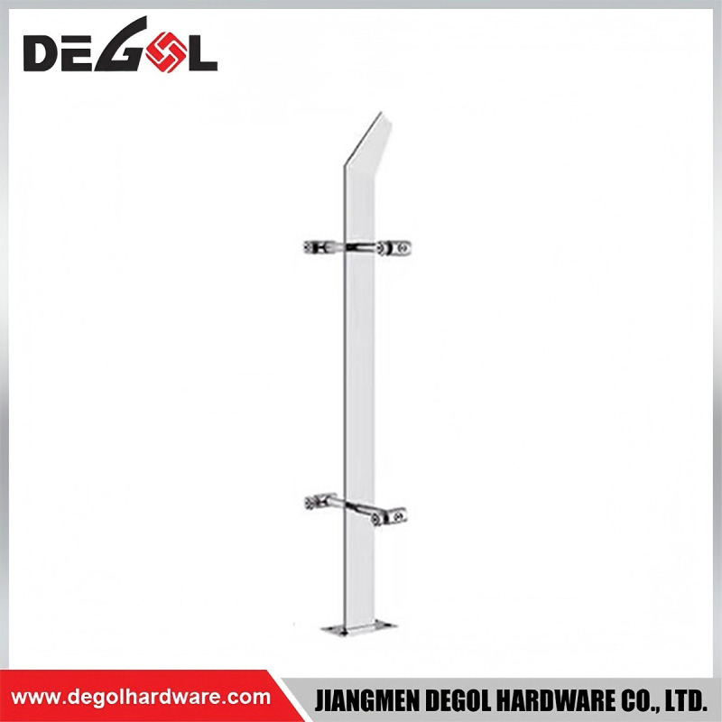 End Mount Glass Railing Post Firm Clamp Secure Fix For Frameless Panel Glass