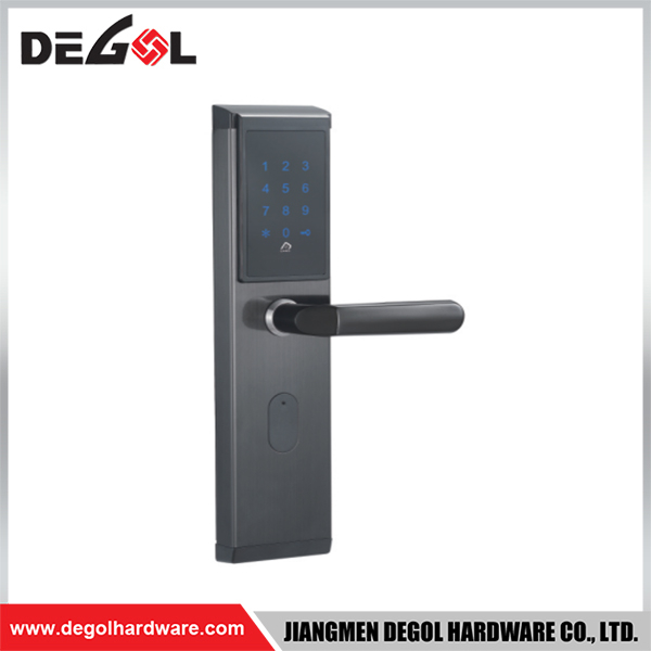 SML75 Zinc Alloy Door Handle Smart Lock Matt Black/ Satin Silver