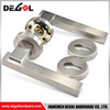 LH1092 Modern Square Tube Door Lever Handle on Round Rose