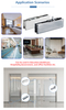 GC1007 Stainless Steel Shower Glass Patch Fitting Wall Mounted Glass Panel Holder